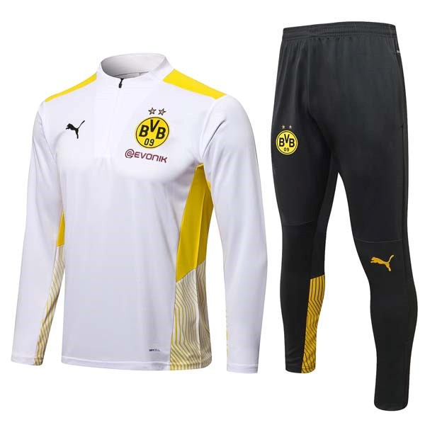 Sweatshirts Borussia Dortmund 2022 Weiß Schwarz Günstige Fußballtrikots